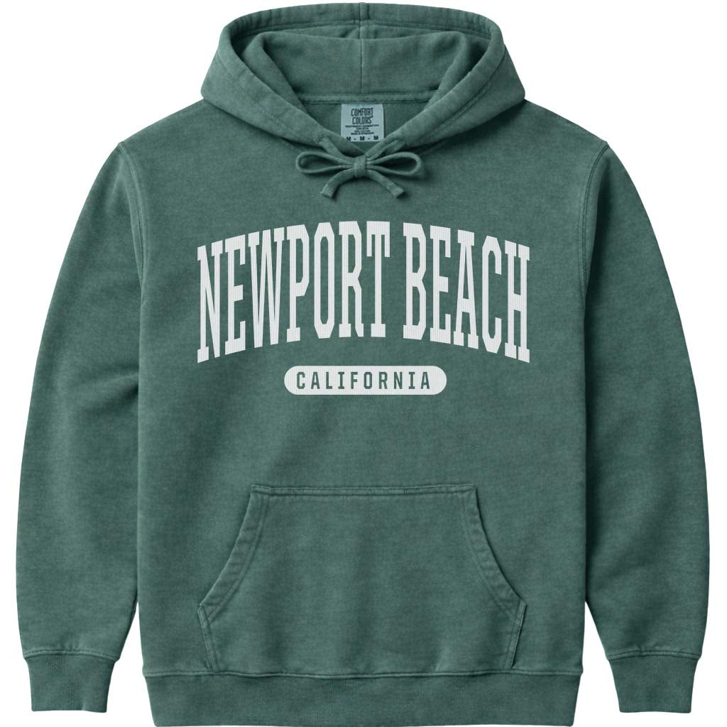 Newport Beach California Hoodie - Blue Spruce