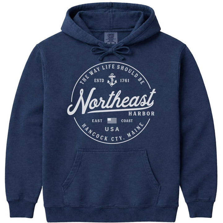 Northeast Harbor Maine Vacation Sweatshirt - Navy