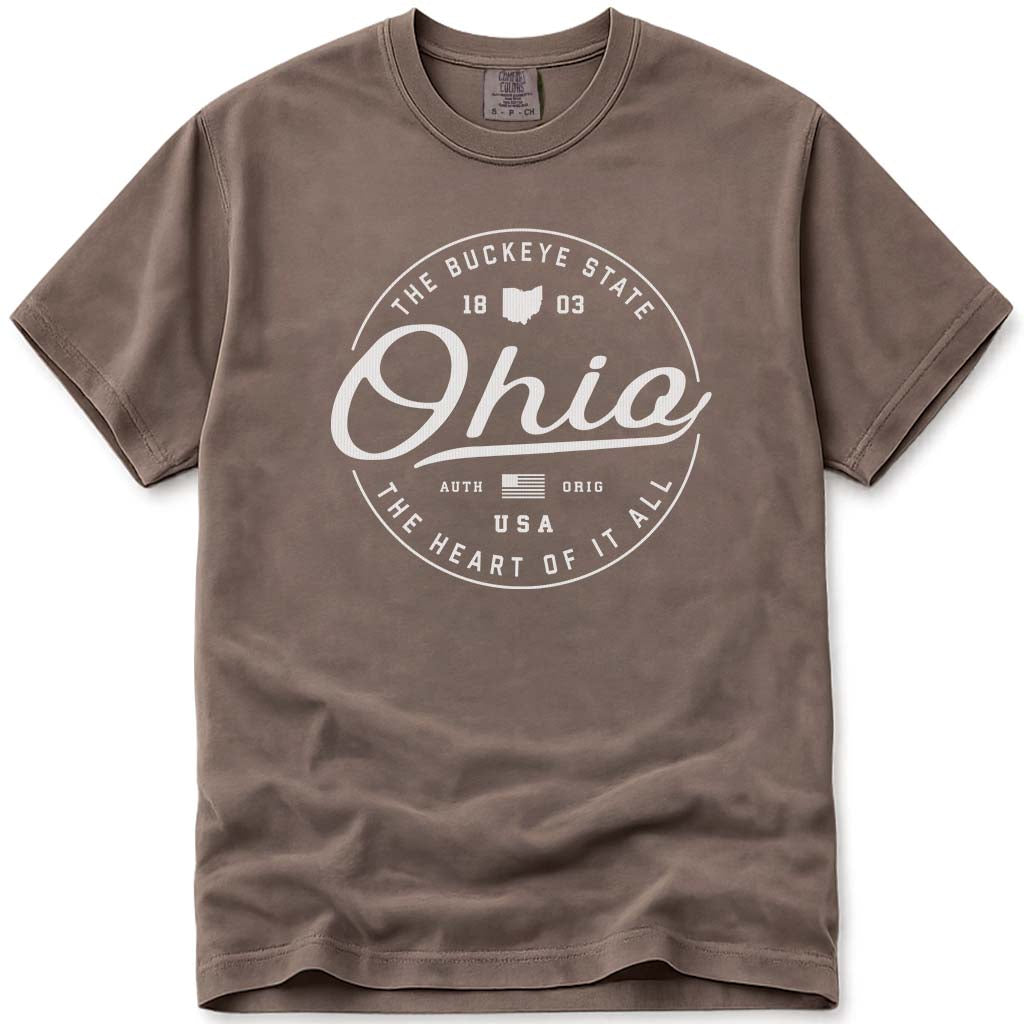 State of Ohio T Shirt - Espresso