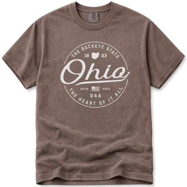 State of Ohio T Shirt - Espresso