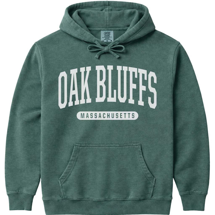 Oak Bluffs Massachusetts Hoodie - Blue Spruce