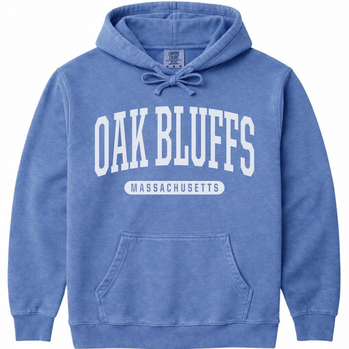 Oak Bluffs Massachusetts Hoodie - Flo Blue