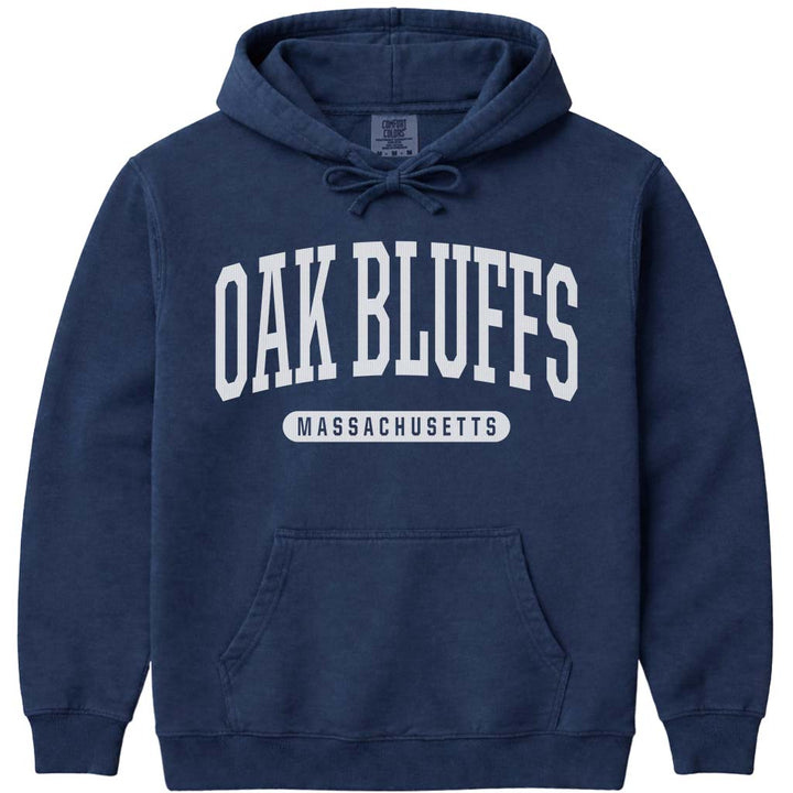 Oak Bluffs Massachusetts Hoodie - Navy