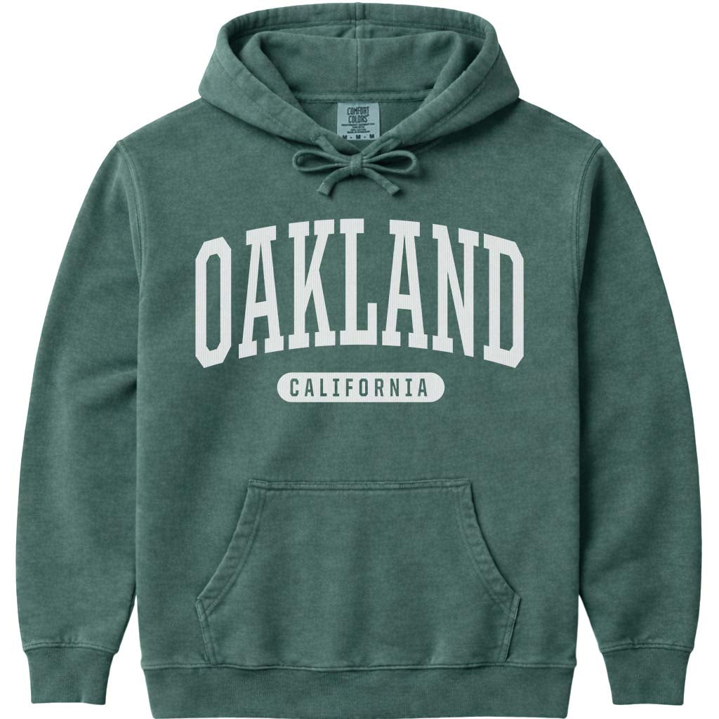 Oakland California Hooded Sweatshirt - Blue Spruce