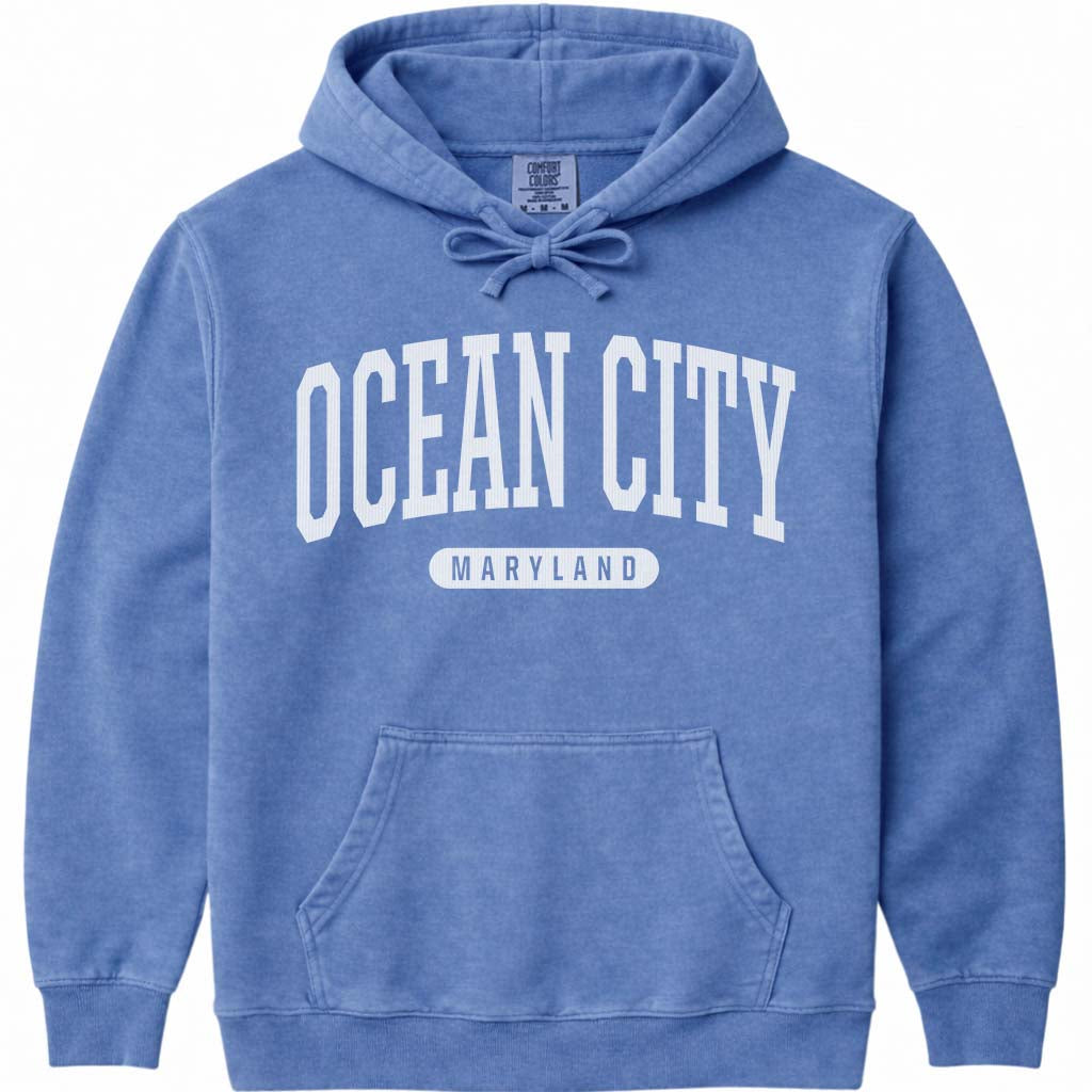 Ocean City Maryland Sweatshirt Hoodie - Flo Blue