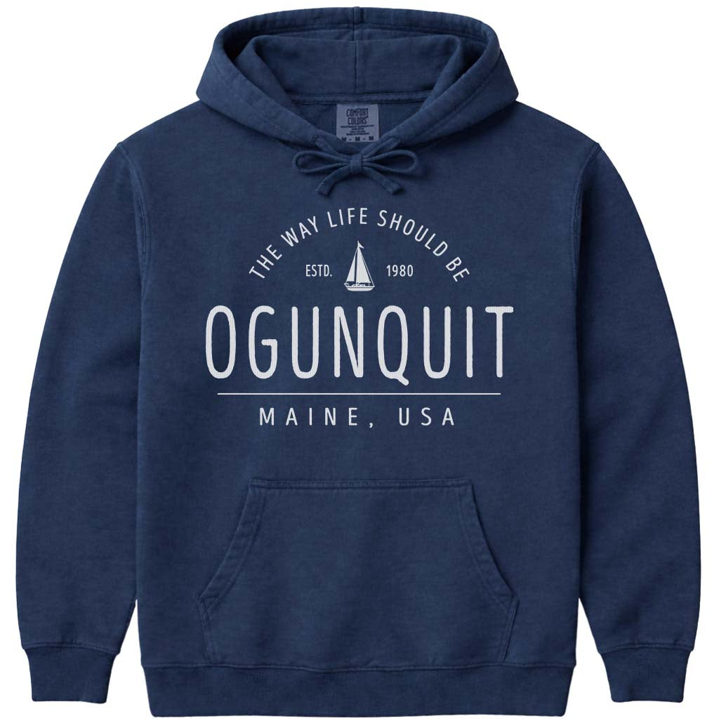 Ogunquit Sailboat Sweatshirt - Navy