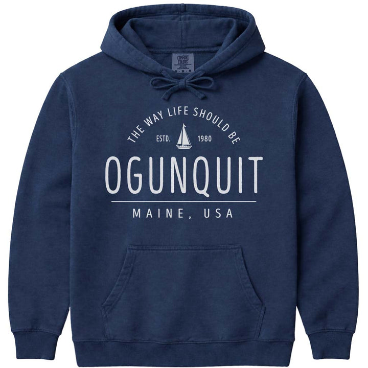 Ogunquit Sailboat Sweatshirt - Navy