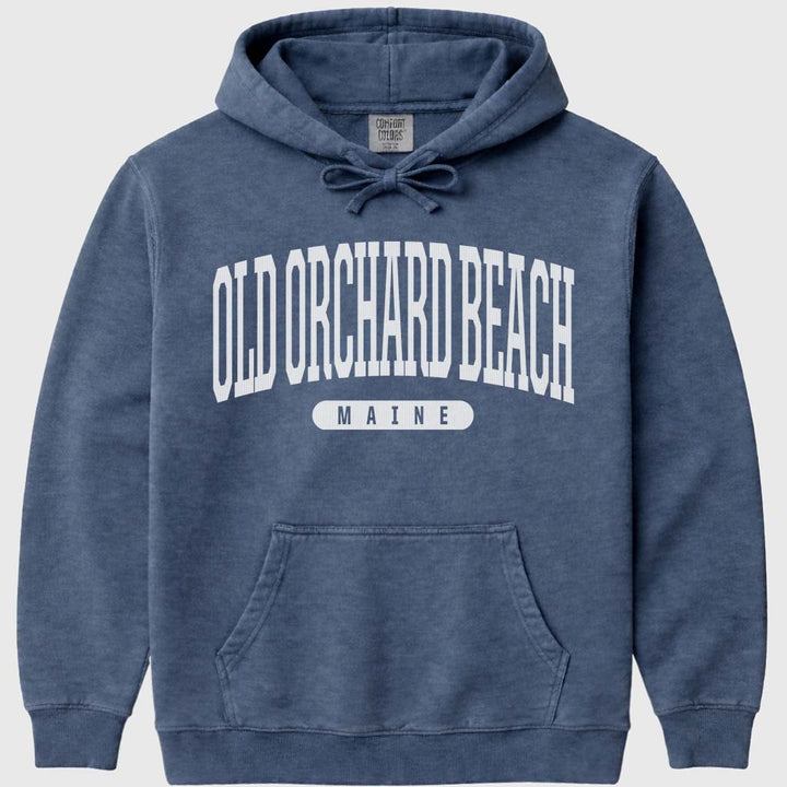 Old Orchard Beach Hoodie Old Orchard Beach ME Maine Hooded Sweatshirt - Denim