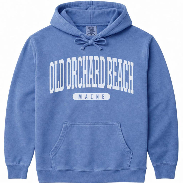 Old Orchard Beach Hoodie Old Orchard Beach ME Maine Hooded Sweatshirt - Flo Blue