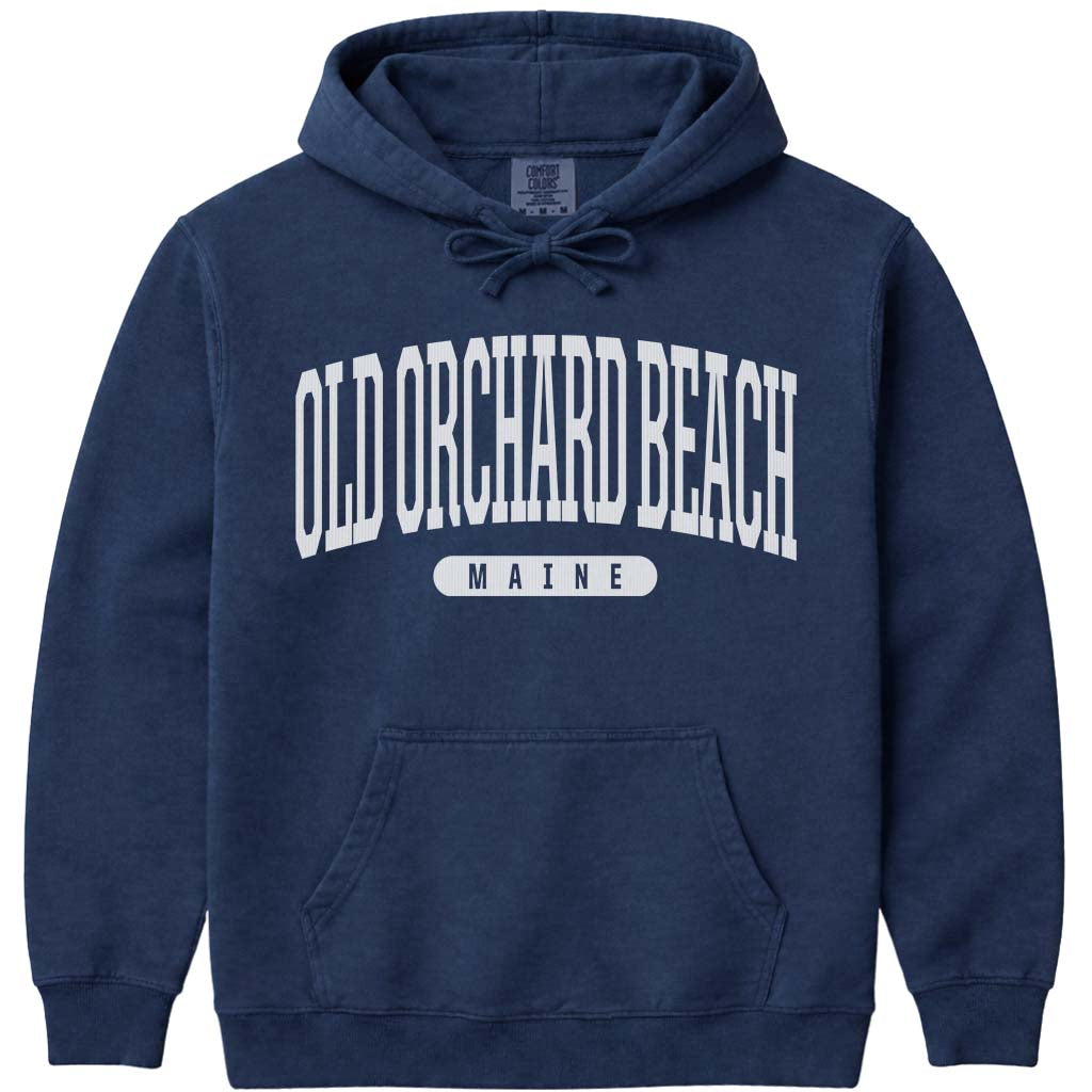 Old Orchard Beach Hoodie Old Orchard Beach ME Maine Hooded Sweatshirt - Navy