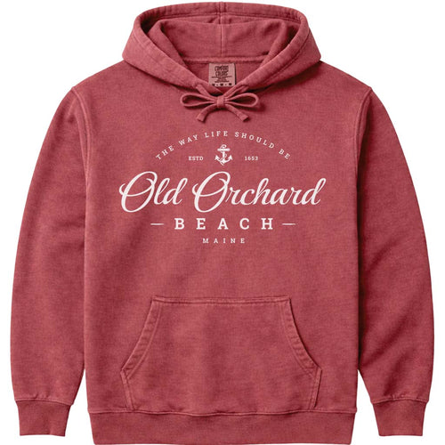 Old Orchard Beach Anchor Hoodie Sweatshirt