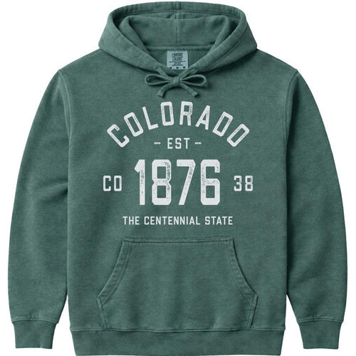 Old School Vintage Colorado 1876 Hoodie