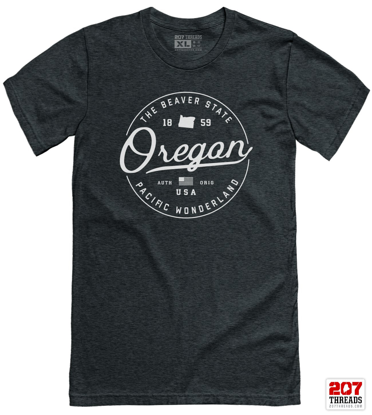 State of Oregon T-Shirt - Soft Oregon Vacation Tee