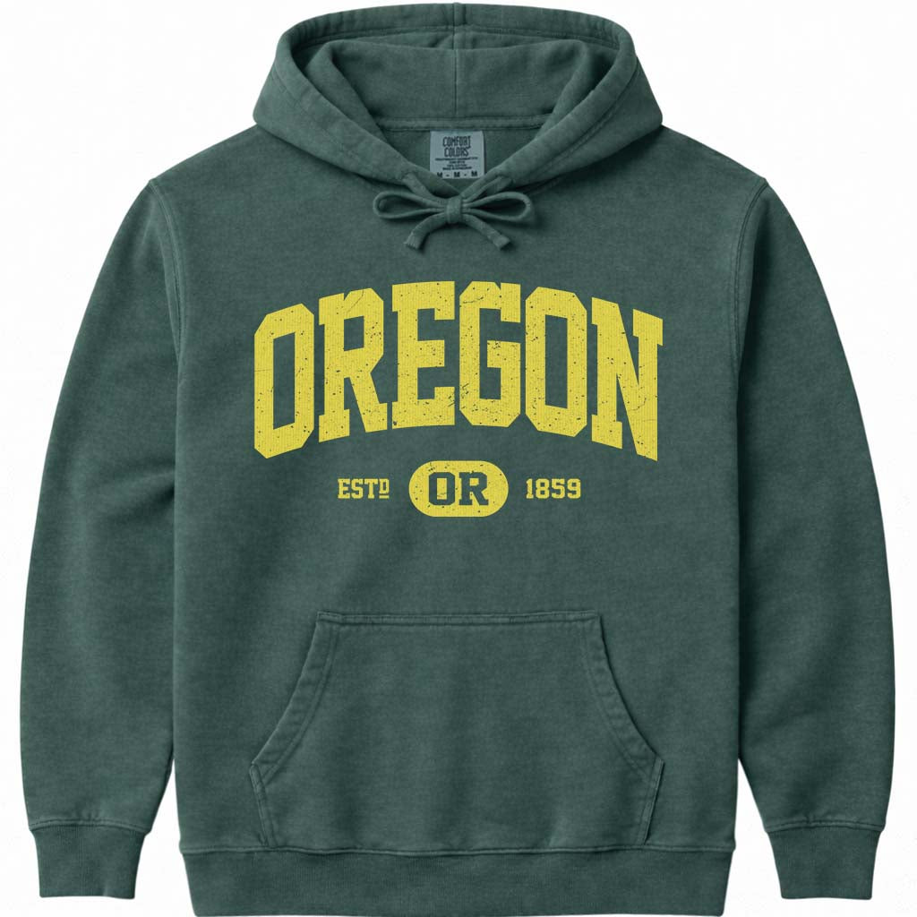 Oregon Hoodie OR Sweatshirt - Blue Spruce