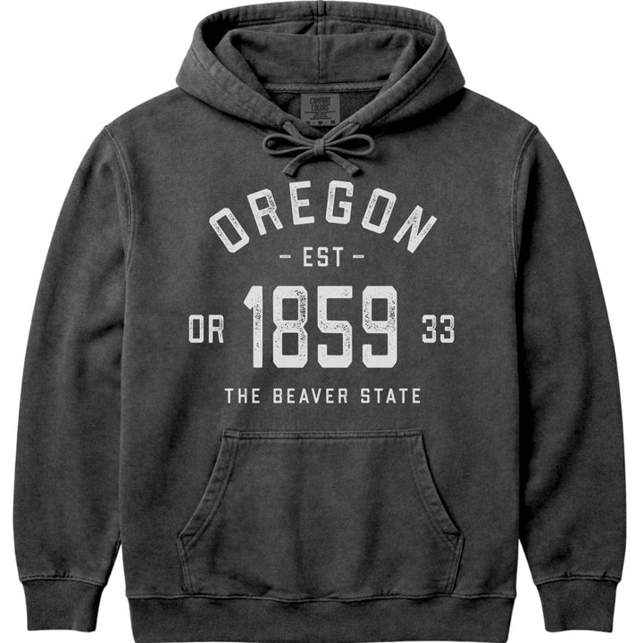 Oregon State Hooded Sweatshirt 1859 Vintage Oregon Hoodie Retro Style - Pepper
