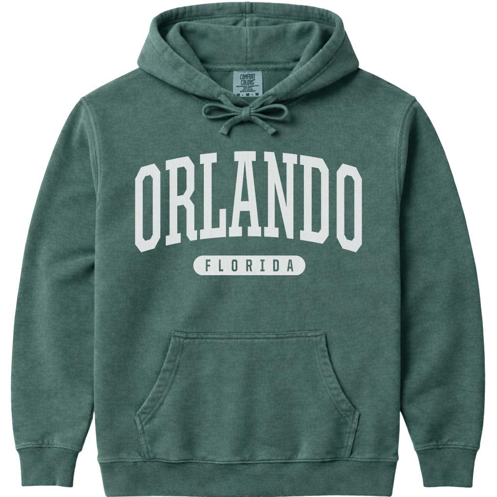 Orlando Florida Hooded Sweatshirt - Blue Spruce