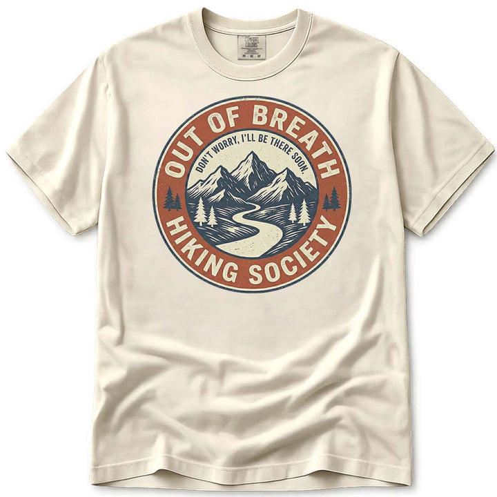 Out Of Breath Hiking Society Tee - Ivory