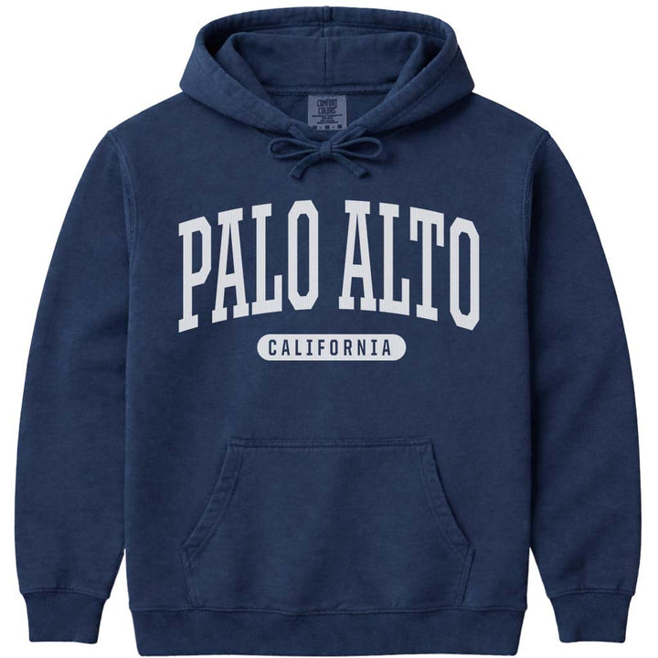 Palo Alto California Hooded Sweatshirt - Navy