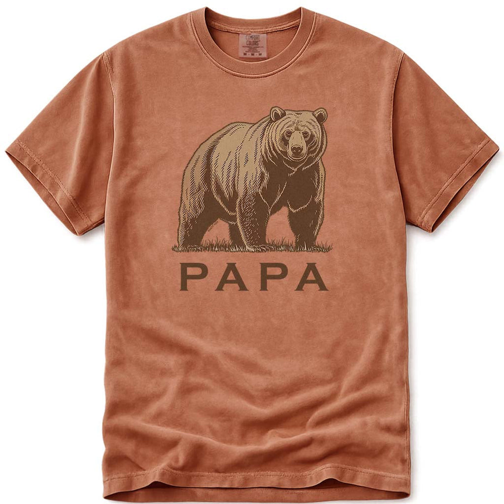 Papa Bear T Shirt For Dad - Yam