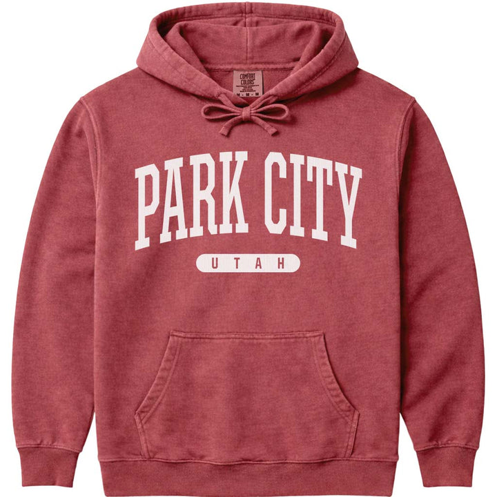 Park City Utah Hoodie Sweatshirt - Crimson