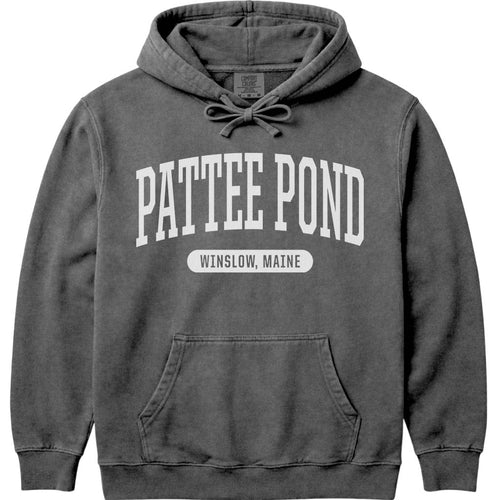 Pattee Pond ME Maine Hooded Sweatshirt