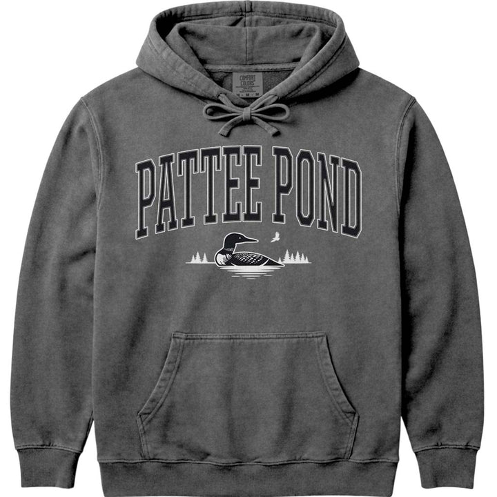 Pattee Pond Loon & Eagle Hoodie Sweatshirt - Pepper