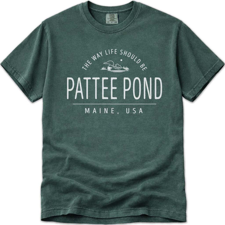 Pattee Pond Loon T Shirt - Blue Spruce
