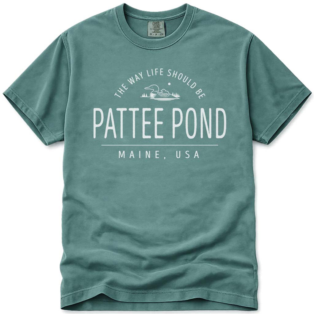 Pattee Pond Loon T Shirt - Light Green