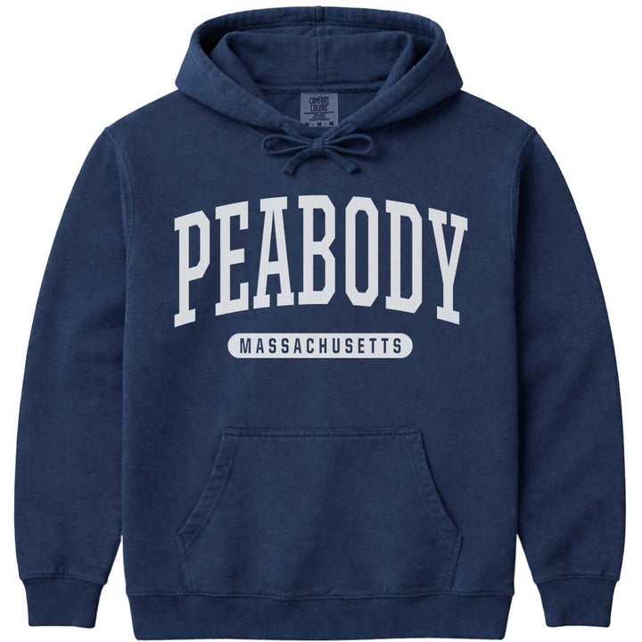 Peabody Massachusetts Hoodie Sweatshirt - Navy