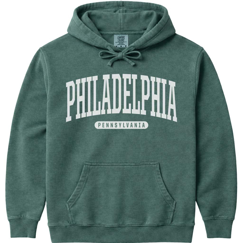 Philadelphia Pennsylvania Hoodie - Blue Spruce