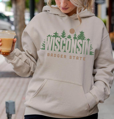 Pine Forest Wisconsin Hoodie Sweatshirt