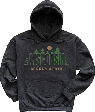 Pine Forest Wisconsin Hoodie Sweatshirt