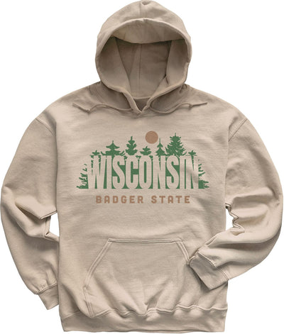 Pine Forest Wisconsin Hoodie Sweatshirt