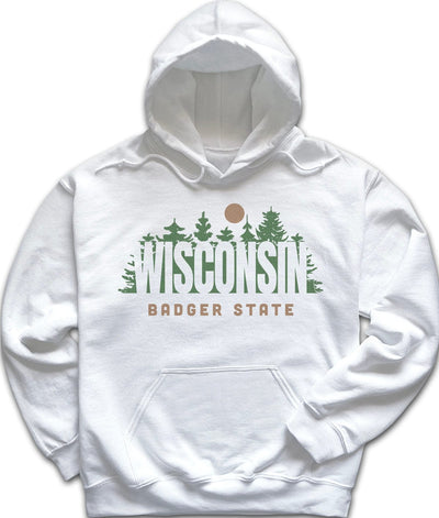 Pine Forest Wisconsin Hoodie Sweatshirt