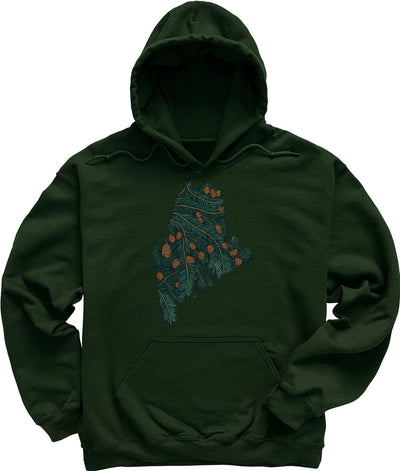 Pine Tree State of Maine Hoodie