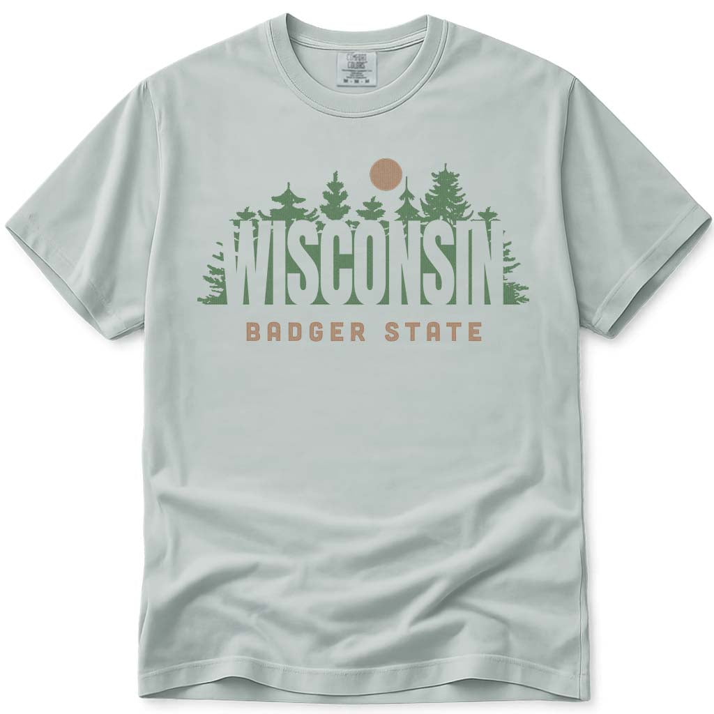 Pine Forest Wisconsin T Shirt - Bay