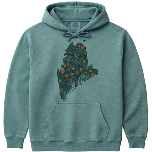 Pine Tree State of Maine Hoodie Sweatshirt