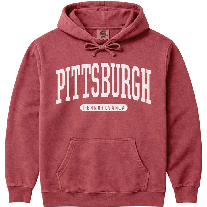 Pittsburgh Pennsylvania Hoodie - Crimson