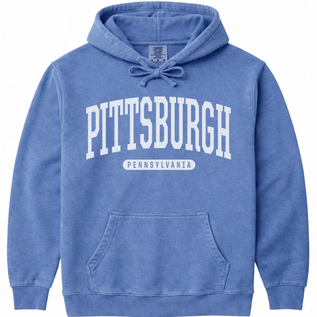 Pittsburgh Pennsylvania Hoodie - Flo Blue