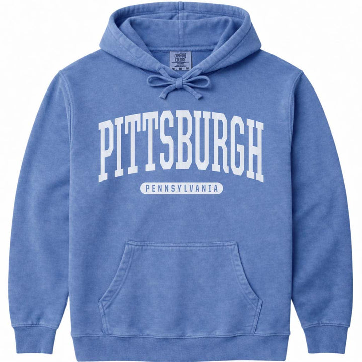 Pittsburgh Pennsylvania Hoodie - Flo Blue