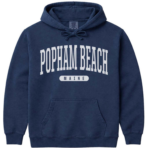 Old School Popham Beach Maine Hoodie