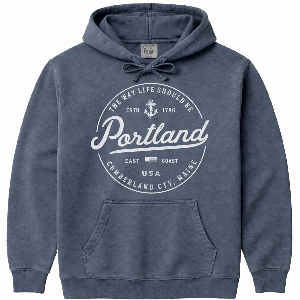 Portland Maine Vacation Sweatshirt - Denim