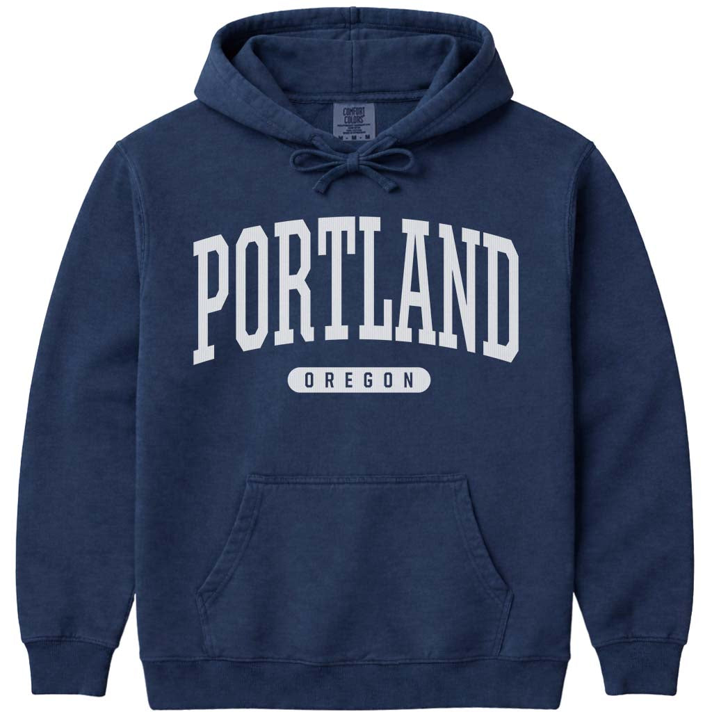 Portland Oregon Hoodie Sweatshirt - Navy