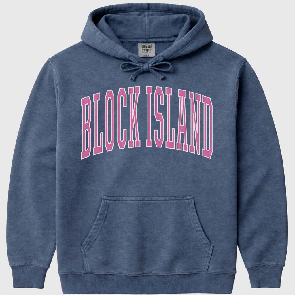 Preppy Block Island Crewneck Sweatshirt - Denim