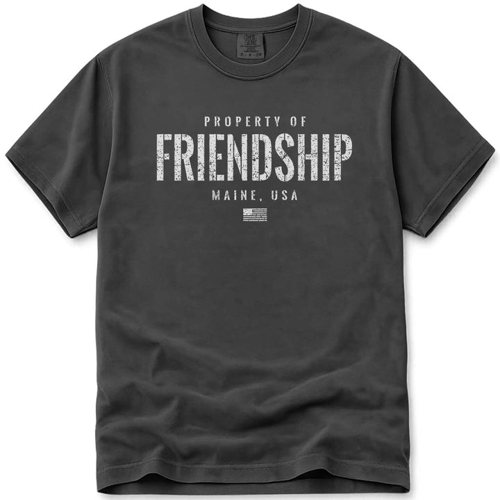 Property of Friendship Maine T Shirt - Pepper