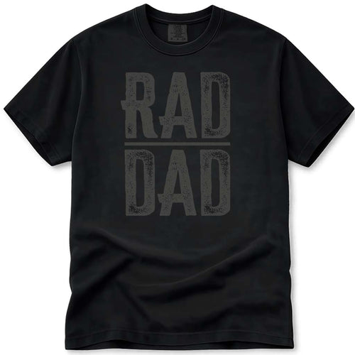 Rad Dad Distressed Vintage Fathers Day Tee