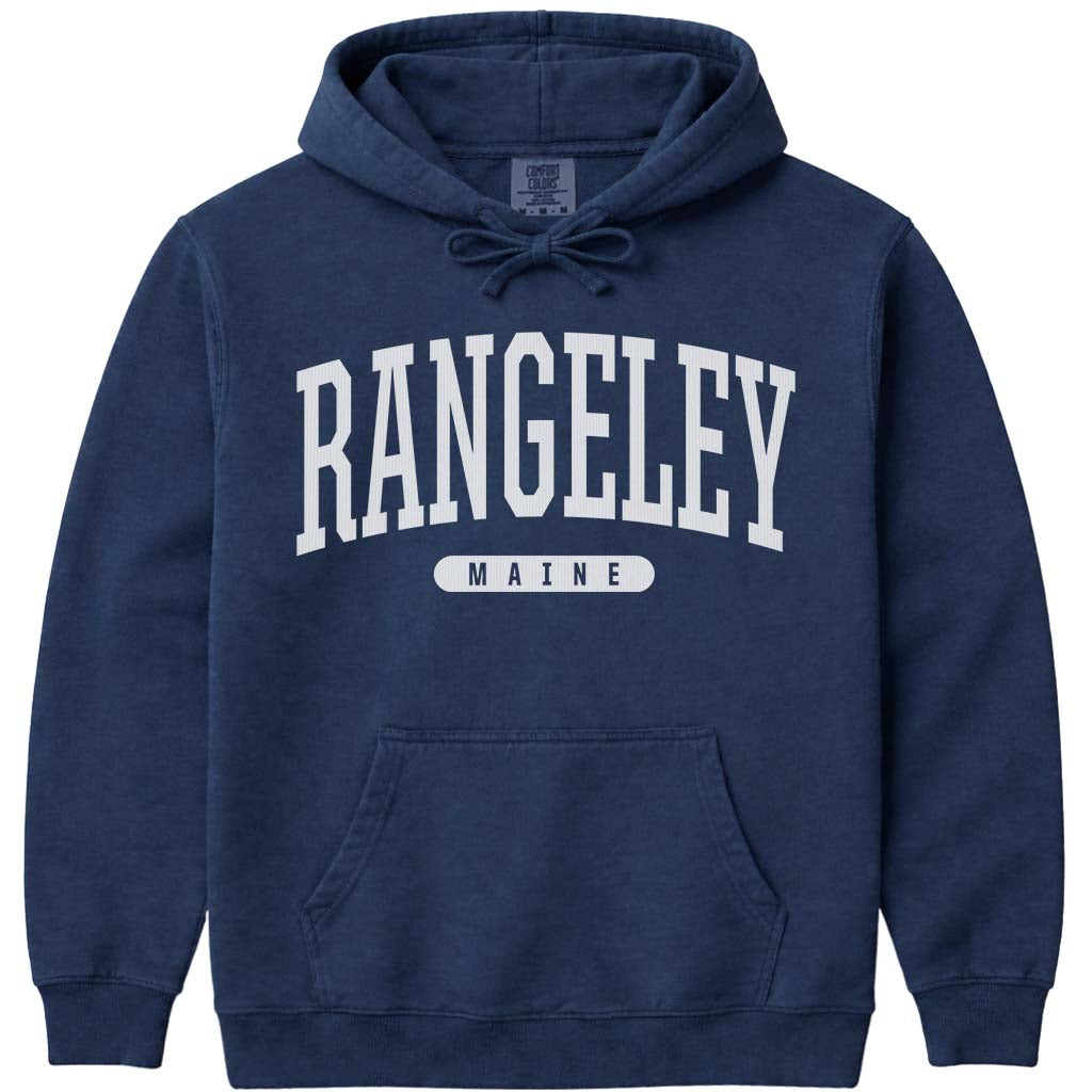 Vintage Rangeley Maine Hoodie - Navy