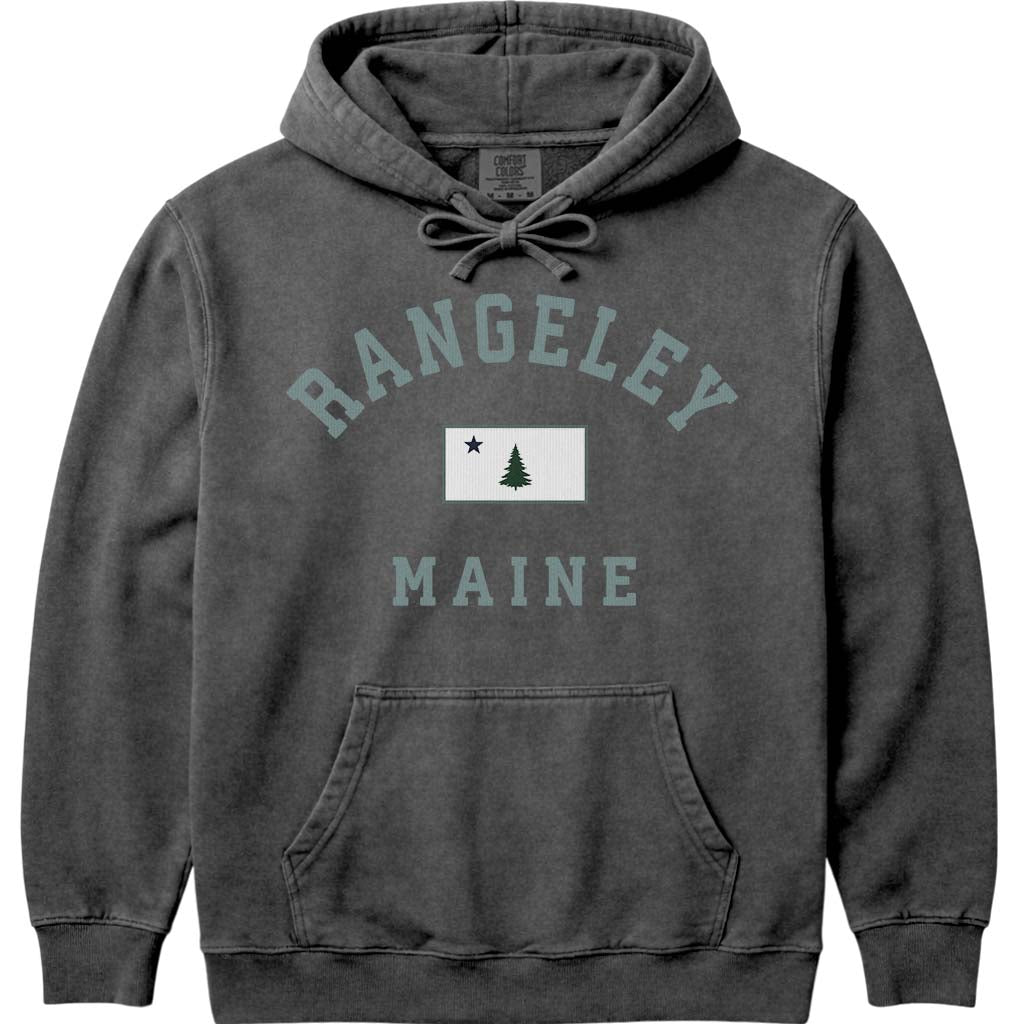 Rangeley Vintage Flag Hoodie - Pepper
