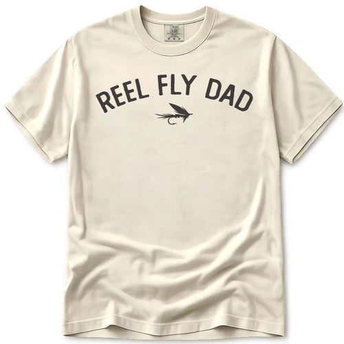 Reel Fly Dad Funny Fishing Tee