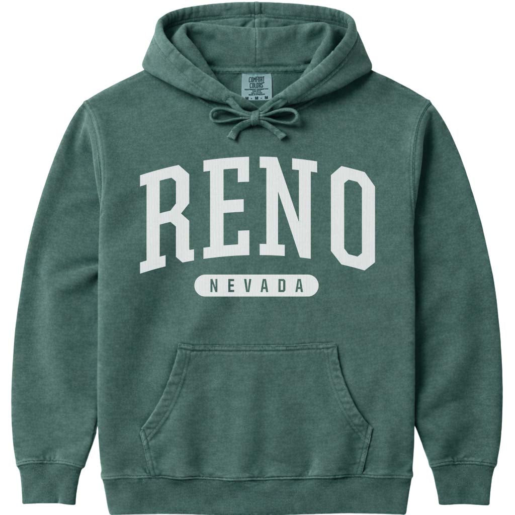 Reno Nevada Hoodie Sweatshirt - Blue Spruce